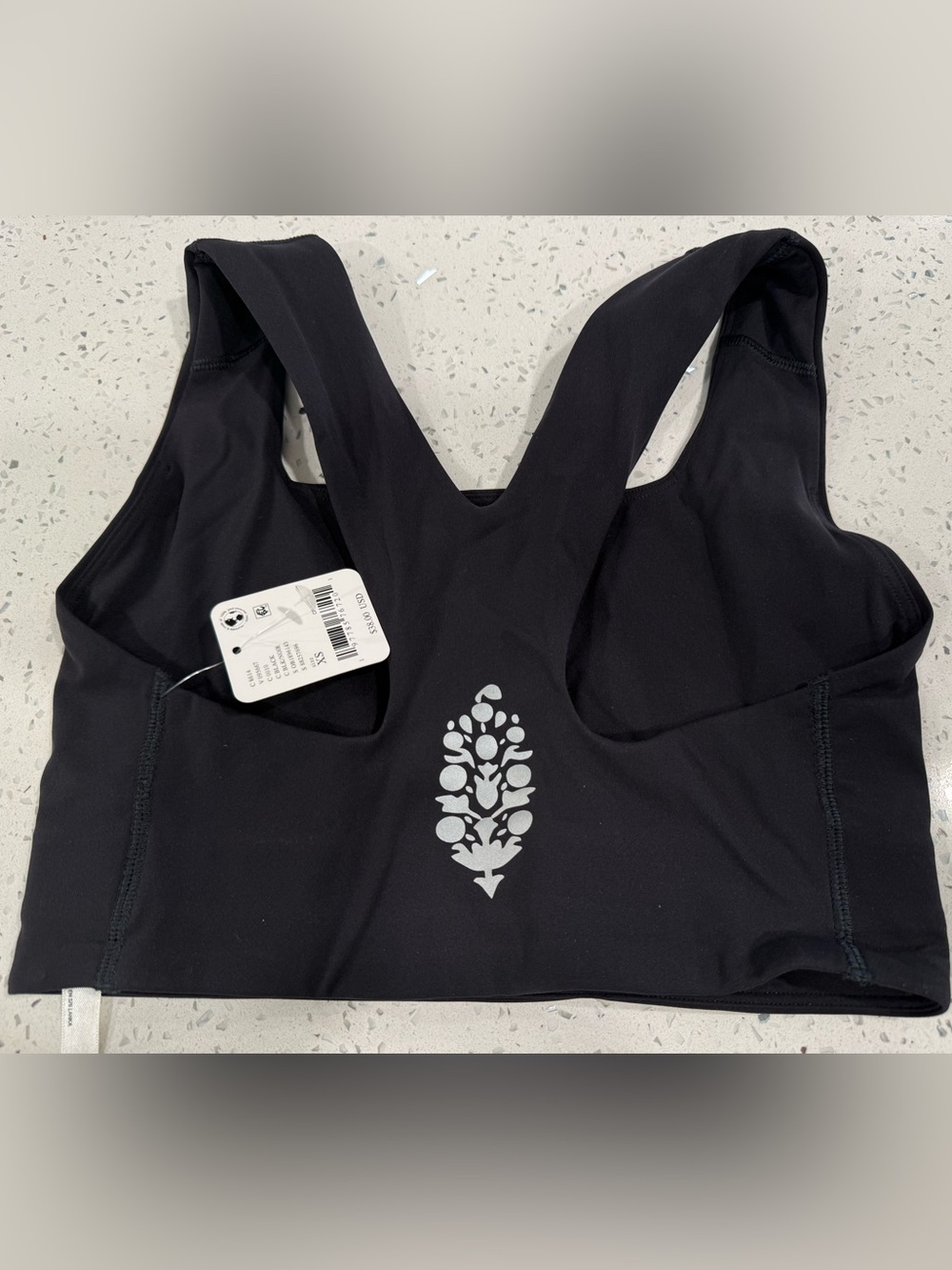 Free People Black Racerback Sports Bra with XS